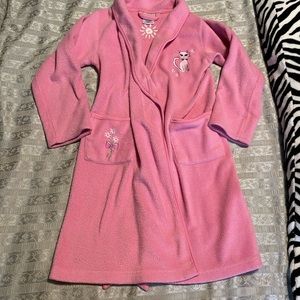Girls pink robe